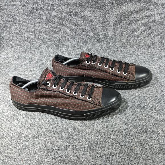Converse All Star Chuck Taylor Shoes Mens Size 11 Black Brown Plaid Slip On - Picture 1 of 9